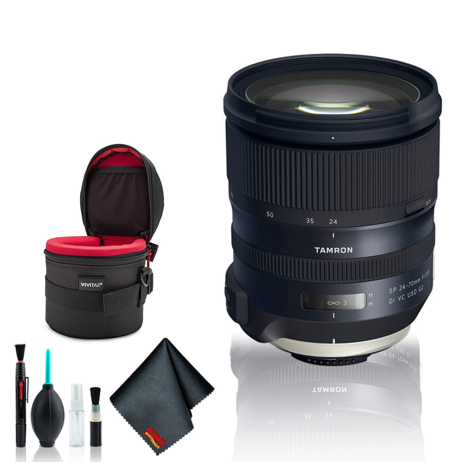 Tamron SP 24-70mm f/2.8 Di VC USD G2 Lens for Nikon F - Deluxe Bundle