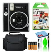 Fujifilm Instax Mini 40 Instant Film Camera with 20-Films + Bag + 4-Batteries