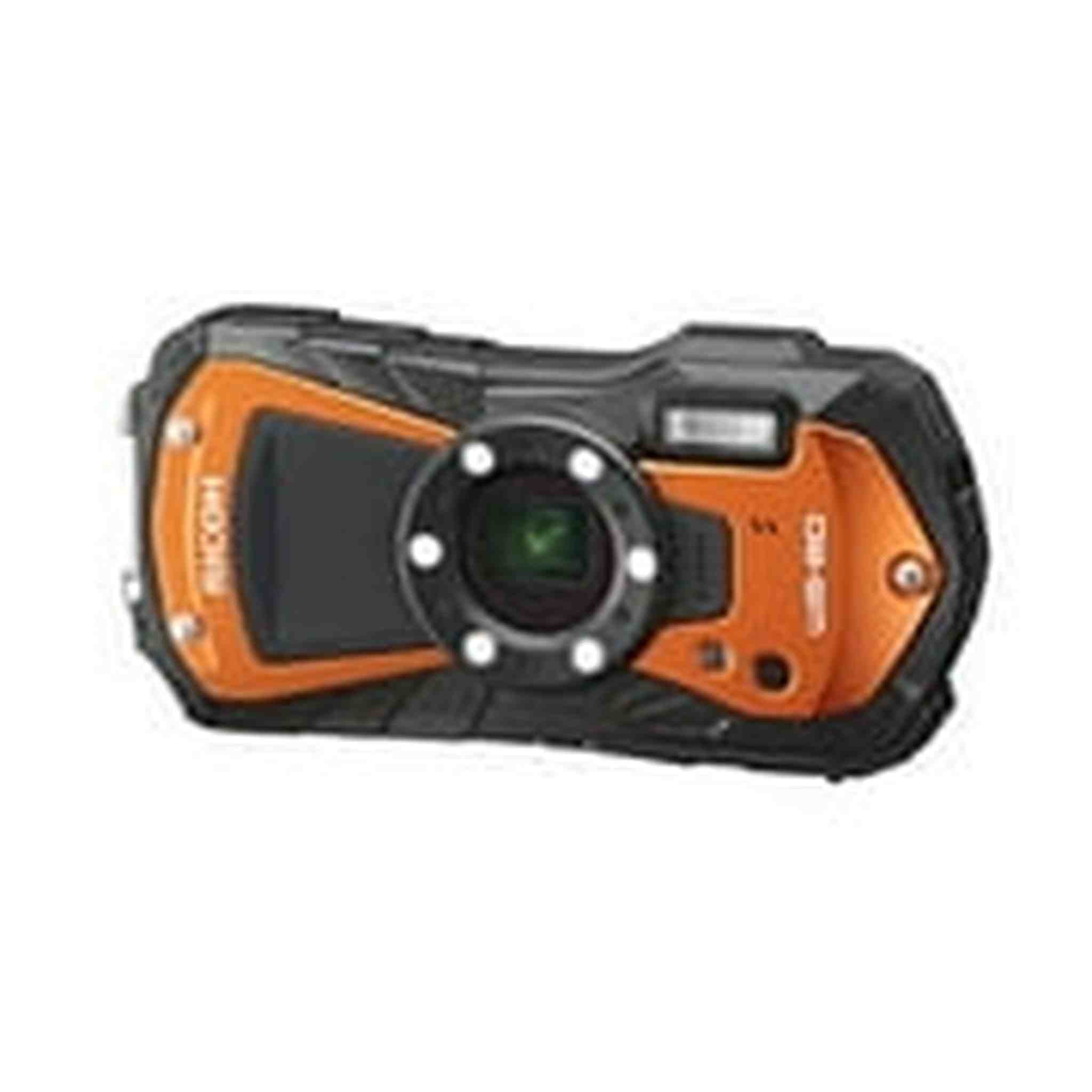 Ricoh WG-80 Orange Waterproof Digital Camera Shockproof Freezeproof Crushproof Ricoh