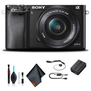 Sony Alpha a6000 Mirrorless Camera with 16-50mm and 55-210mm Lenses ILCE6000Y/B Bundle Sony