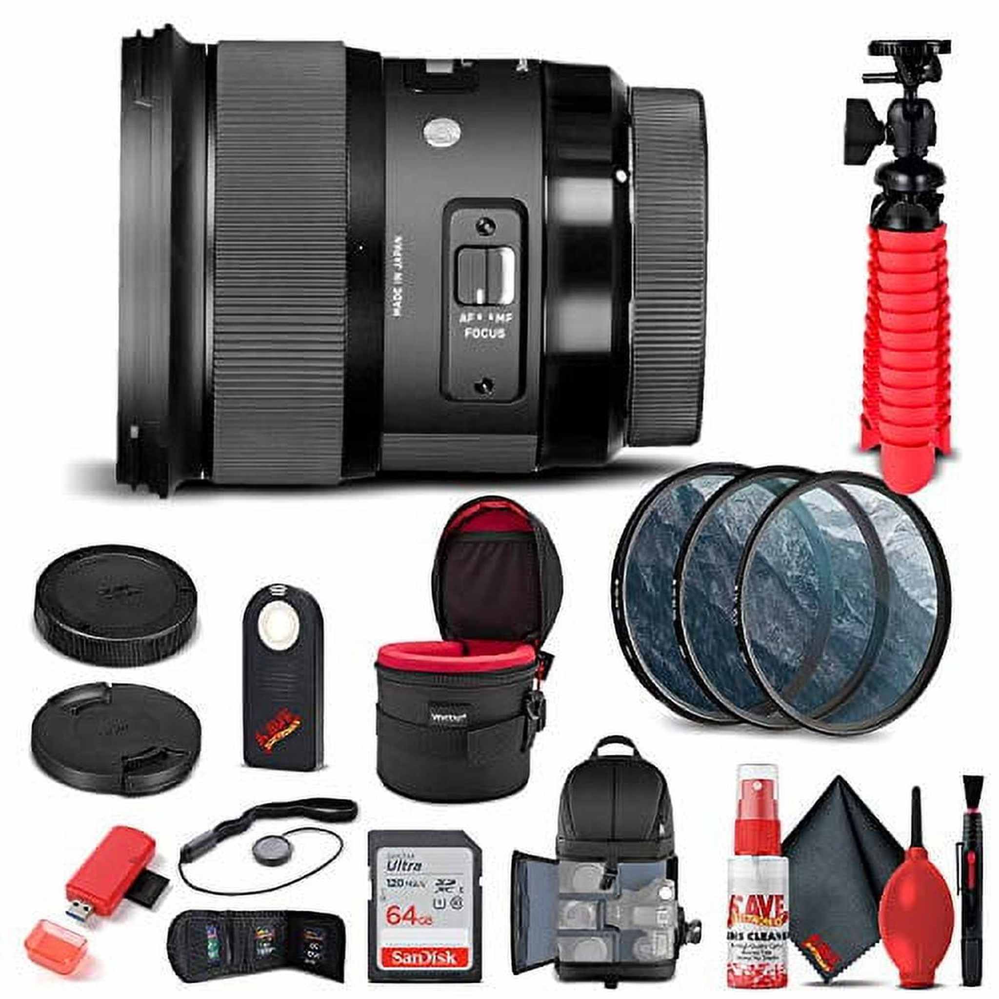 Sigma 24mm f/1.4 DG HSM Art Lens for Nikon F 401-306 Bundle Sigma