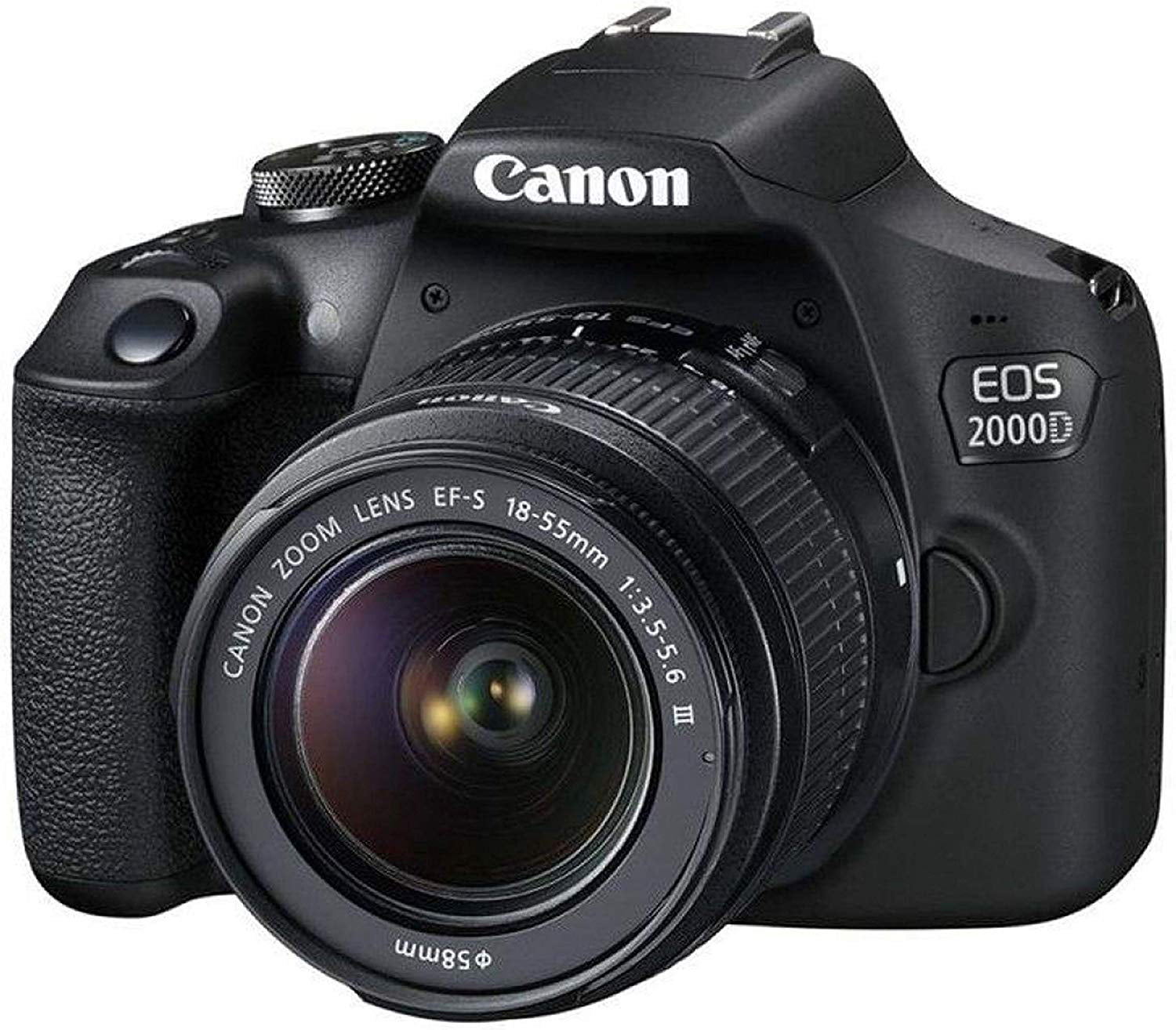 Canon EOS 2000D (REBEL T7) DSLR Camera 18-55MM IS ii and EF 50mm f/1.8 STM Bundle SanDisk 32gb + MORE - International