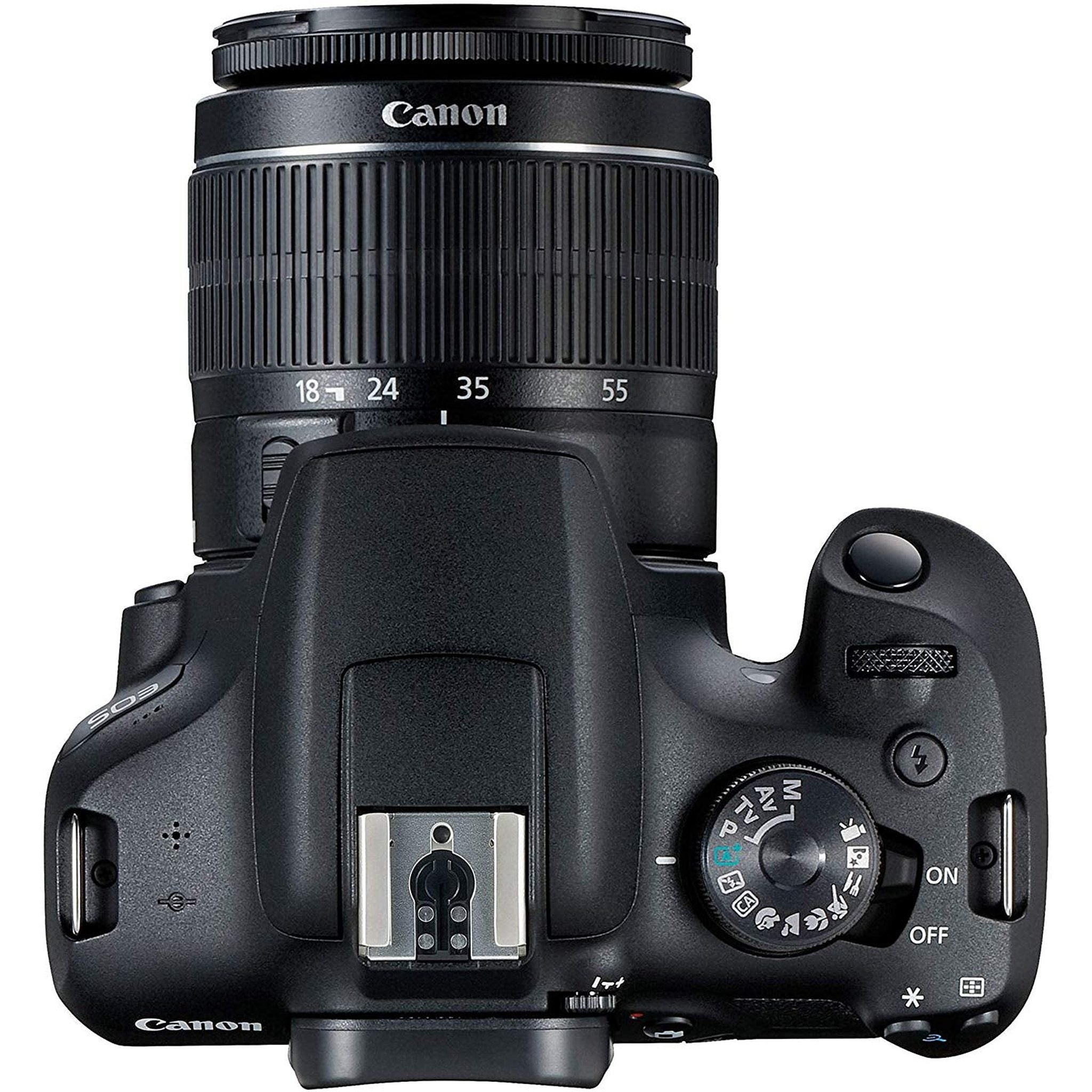 Canon EOS 2000D REBEL T7 DSLR Camera 18-55MM IS ii Lens Bundle �SanDisk 32gb + Cleaning Kit + MORE - International CANON