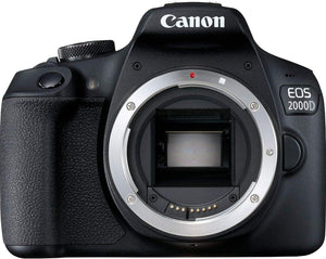 Canon EOS 2000D Body Only Kit Bundle + SanDisk 32gb SD Card + DSLR Cleaning Kit + MORE - International