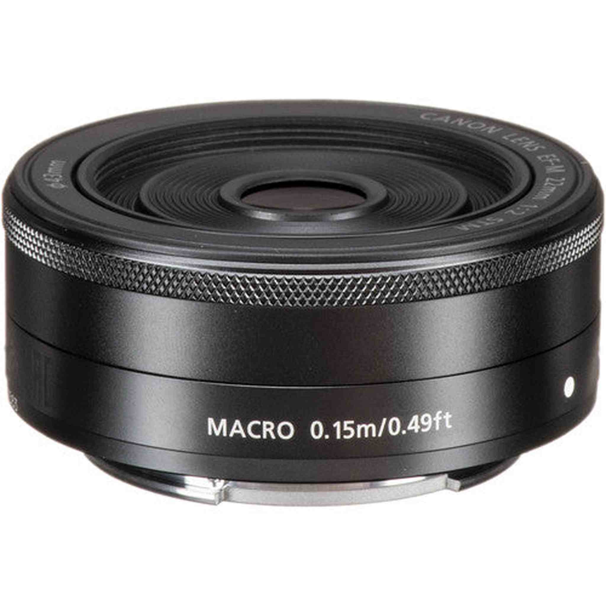 Canon EF-M 22mm f/2 STM Lens Black - International Version No Warranty