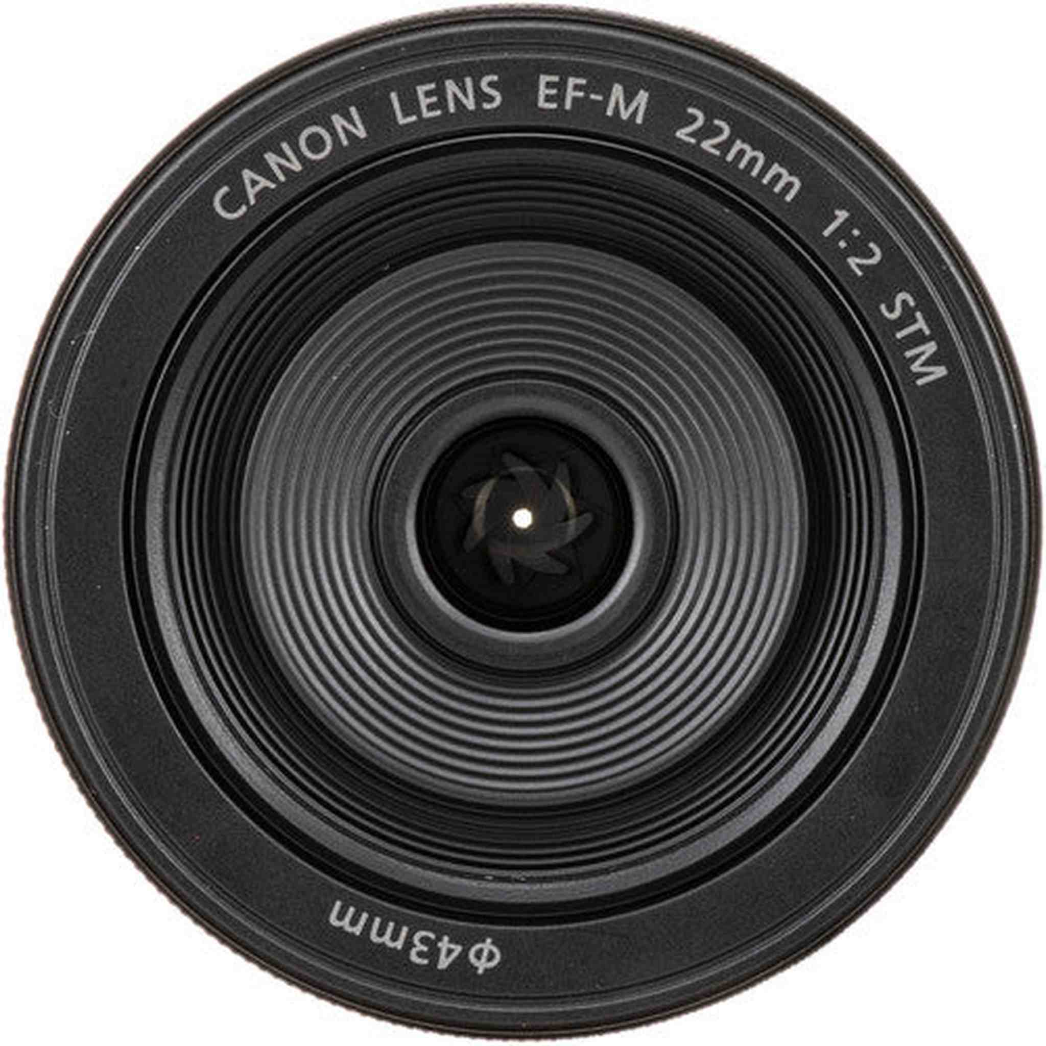 Canon EF-M 22mm f/2 STM Lens Black - International Version No Warranty