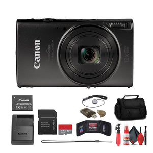 Canon PowerShot ELPH 360 HS A Camera + 64GB Card + Case + More