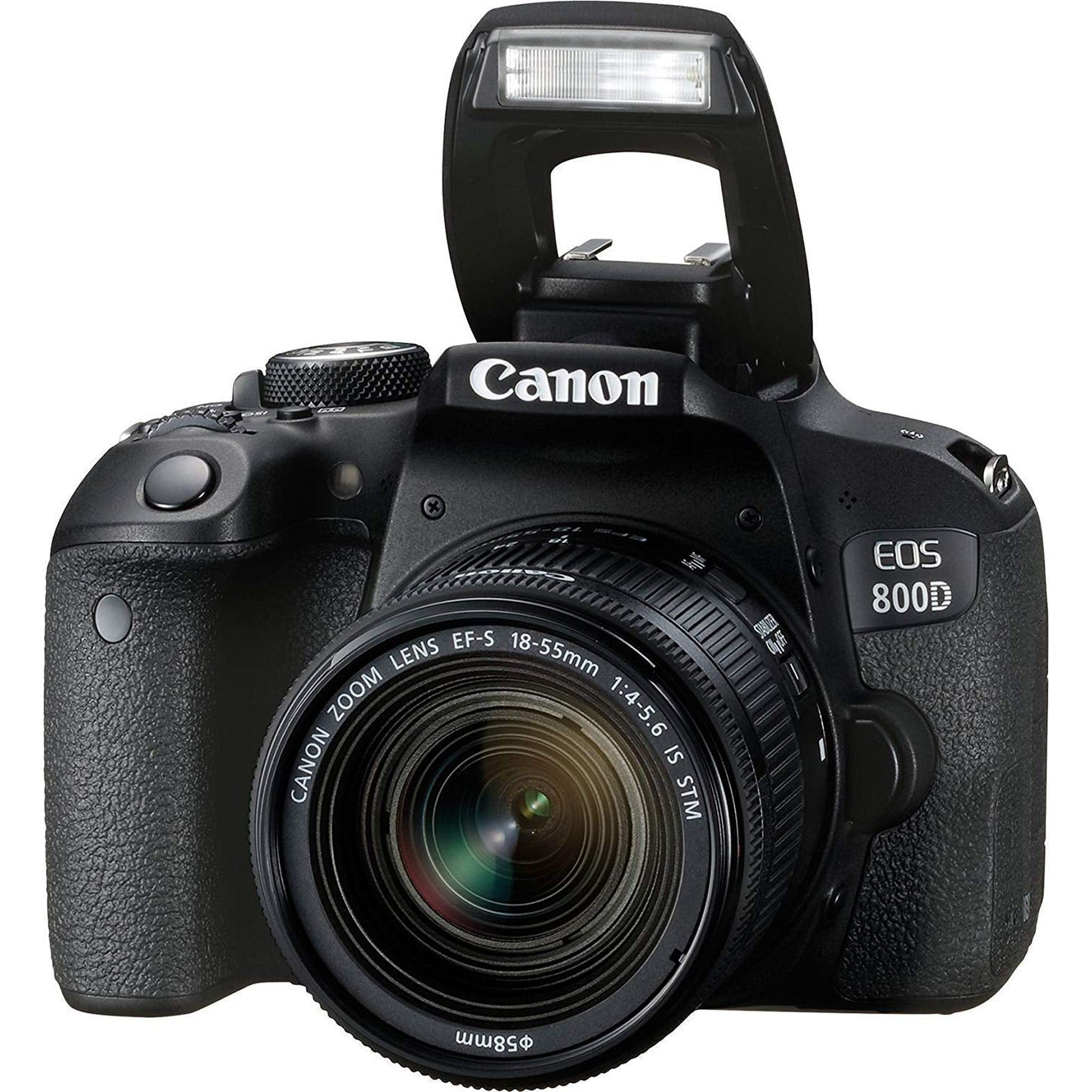 Canon EOS 800D 250mm Rebel T7i 18-55mm IS STM and EF-S 55-Lens Bundle SanDisk 32gb + Filters + MORE - International CANON
