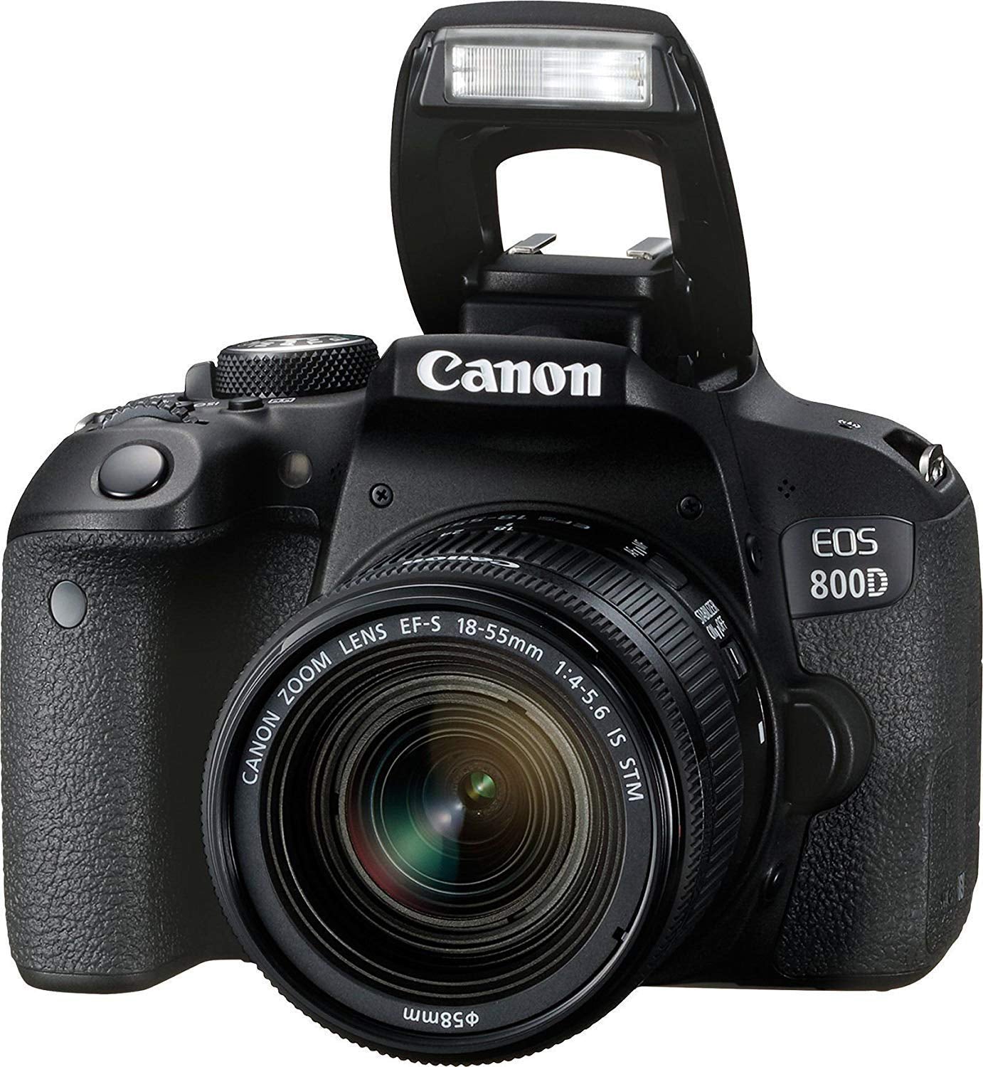 Canon EOS 800D Rebel T7i 18-55mm IS STM and EF 50mm f/1.8 STM Lens Bundle + SanDisk 32gb + Filters - International