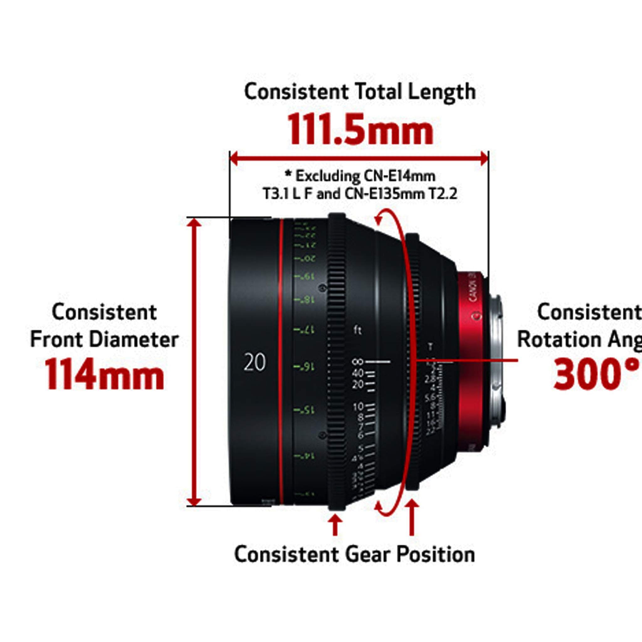 Canon CN-E 14mm T3.1 L F Cinema Lens EF Mount International Version No Warranty Canon