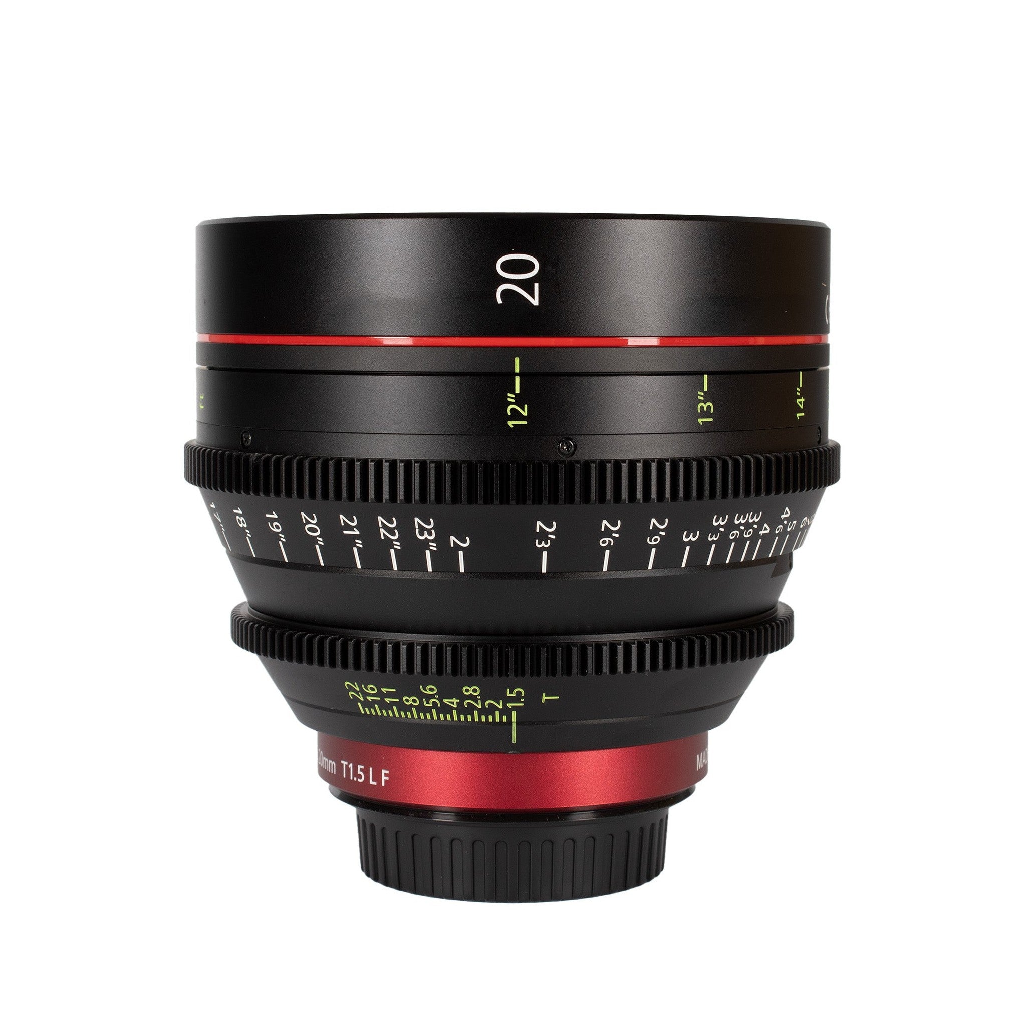 Canon CN-E 20mm T1.5 L F Cinema Prime Lens EF Mount International Model