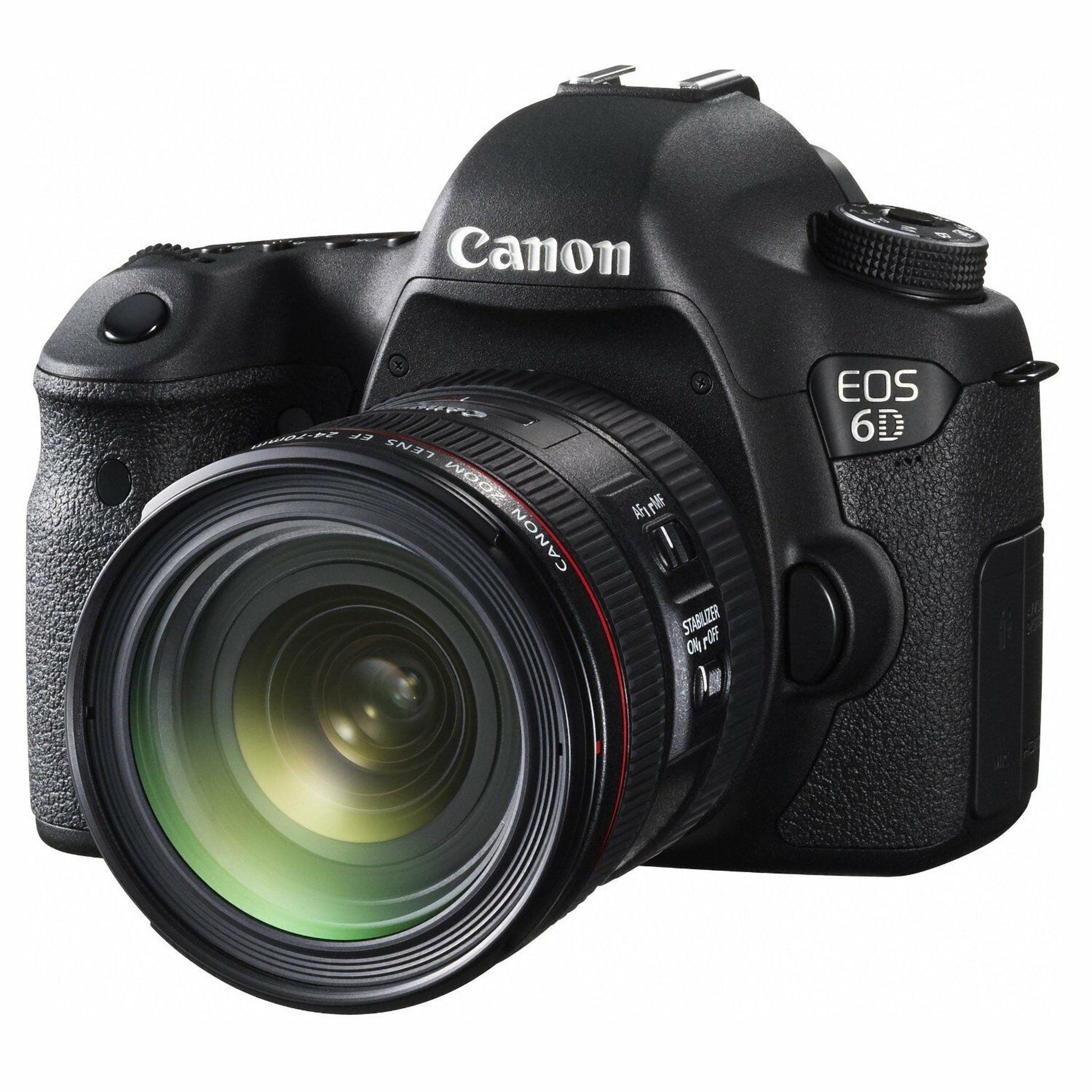 Canon EOS 6D 20.2 MP CMOS DSLR Camera with 24-70mm f/4.0L IS USM Lens Canon