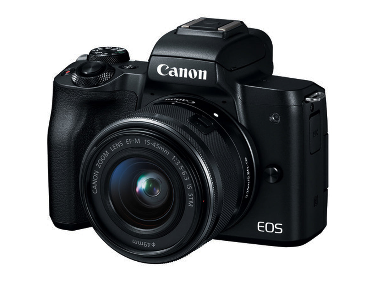 Canon EOS M50 Mirrorless Camera Kit w/EF-M15-45mm and 4K Video - Black International Model