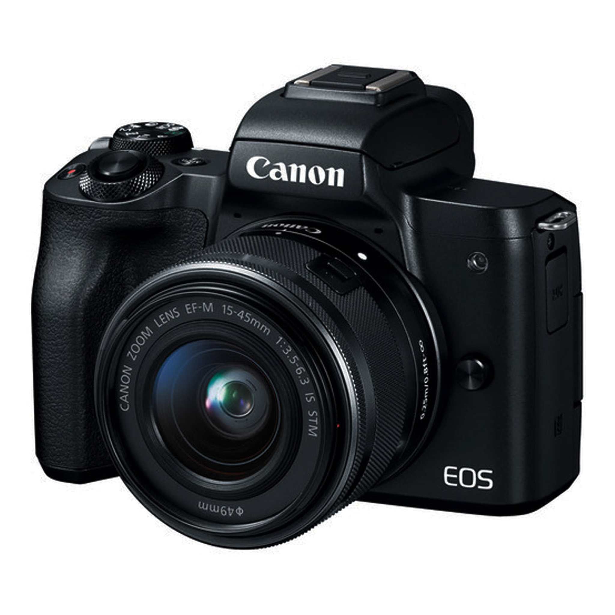 Canon EOS M50 Mirrorless Camera Kit w/ EF-M15-45mm Lens and 4K Video Black