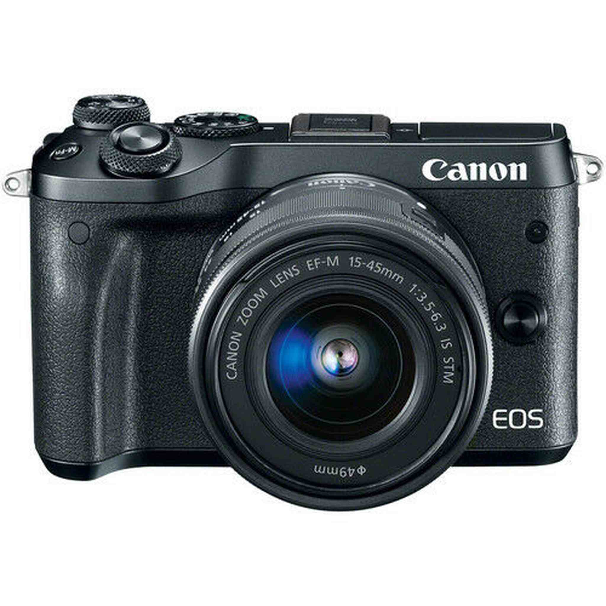 Canon EOS M6 Mirrorless Digital Camera - Black with 15-45mm Lens Canon