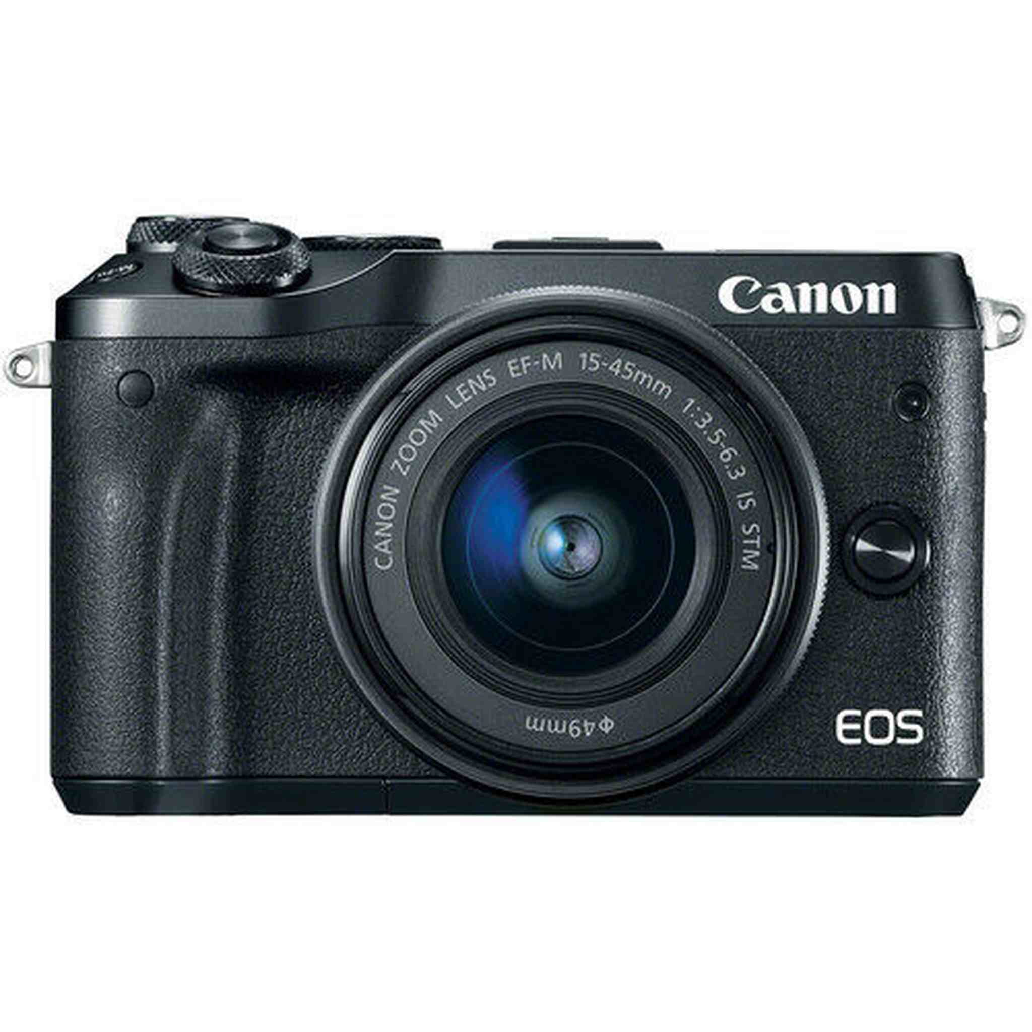 Canon EOS M6 Mirrorless Digital Camera - Black with 15-45mm Lens Canon