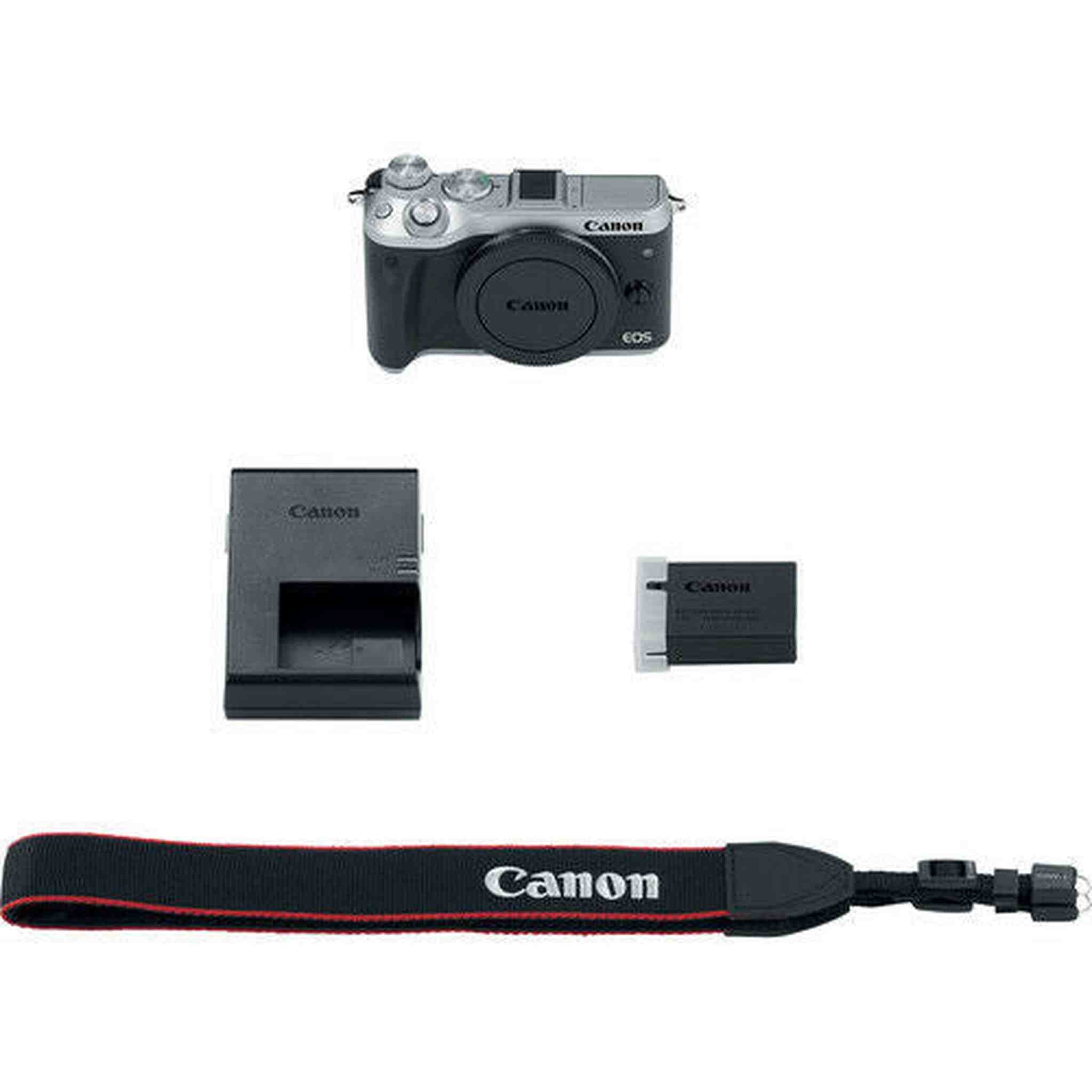 Canon EOS M6 Mirrorless Digital Camera - Silver Canon