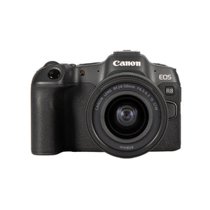 Canon EOS R8 Mirrorless Camera with RF 24-50mm f/4.5-6.3 is STM Lens, Black
