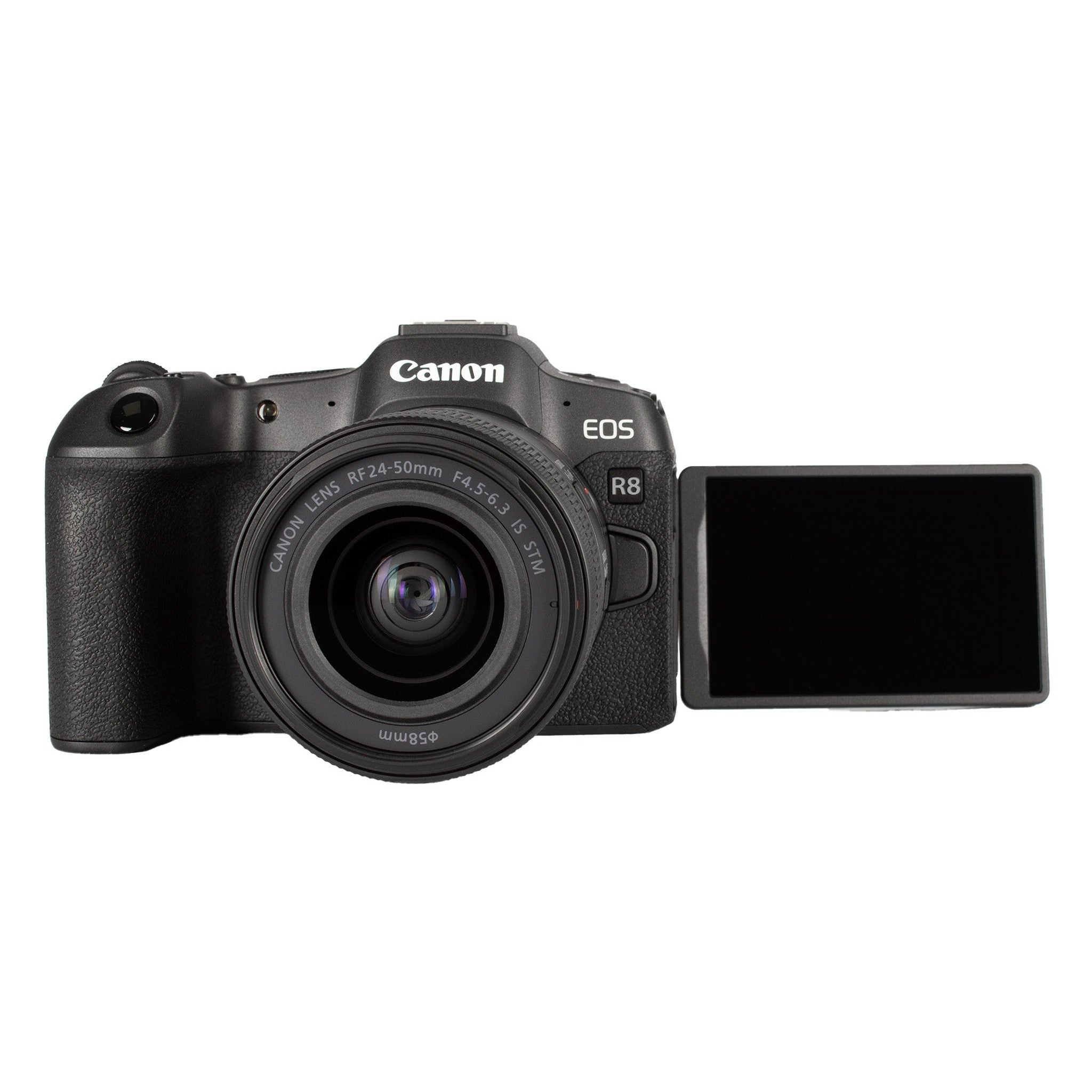 Canon EOS R8 Mirrorless Camera with RF 24-50mm f/4.5-6.3 is STM Lens, Black