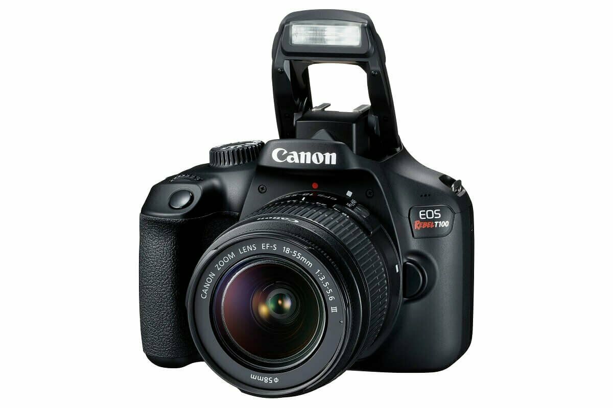 Canon EOS Rebel T100 / 4000D DSLR Camera w/ 18-55 III