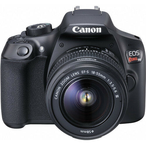 Canon EOS Rebel T6 DSLR Camera with 18-55mm and 75-300mm Lenses Kit