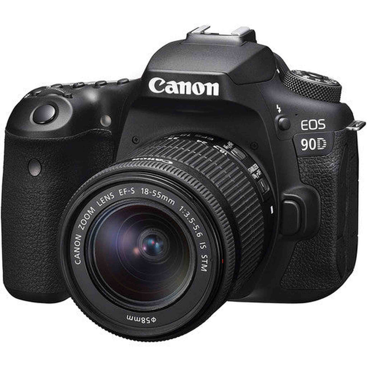 Canon 90D Digital SLR Camera with 18-55 is STM Lens Renewed - Reconditioned