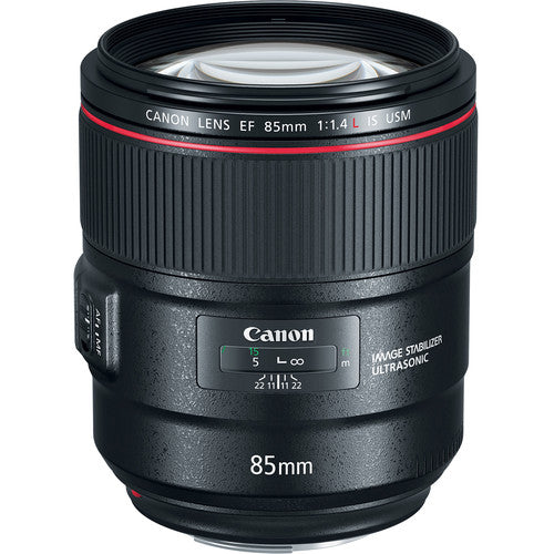 Canon EF 85mm f/1.4L IS USM Lens Bundle with Cleaning Kit, Filter Kit, and Padded Lens Case (International Model)