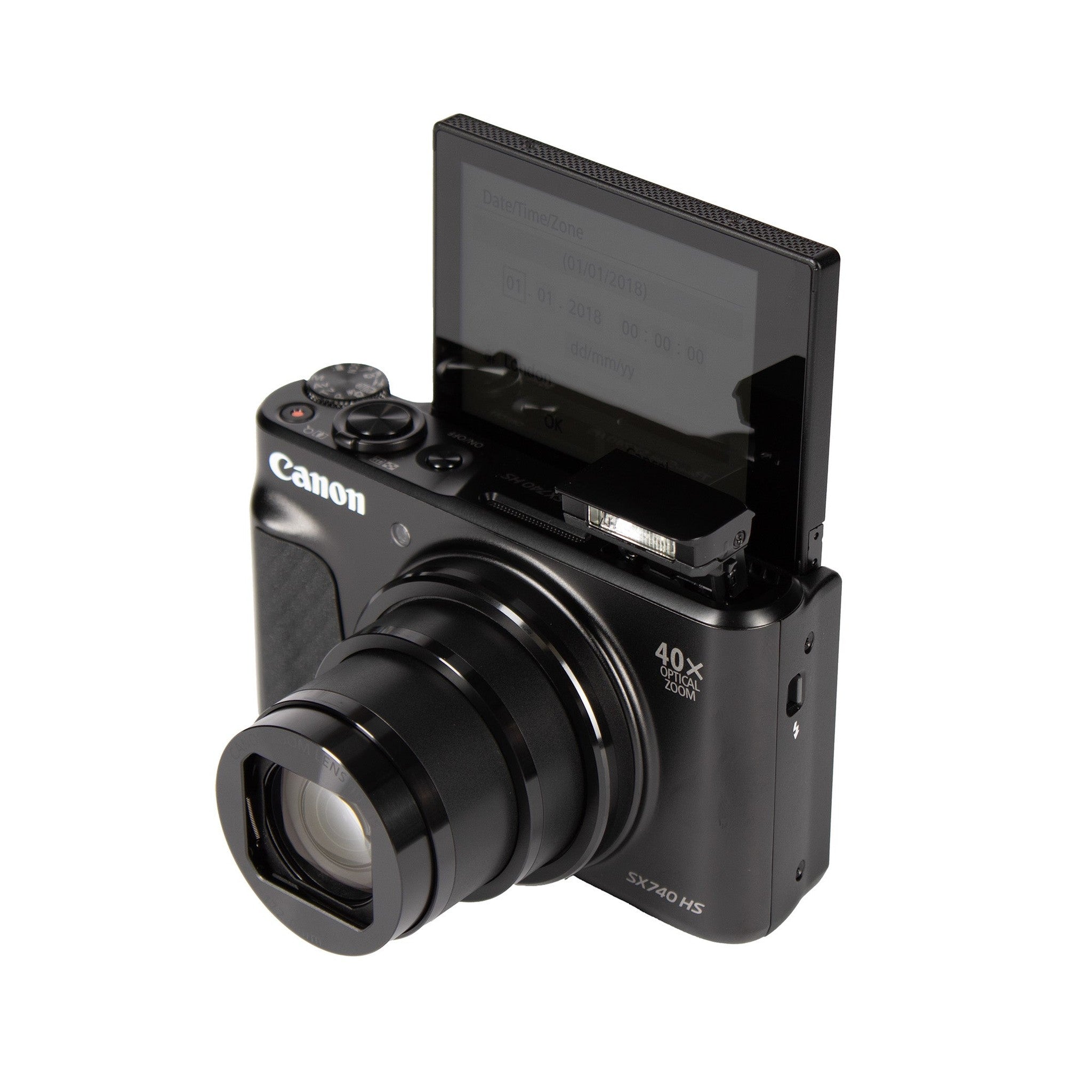 Canon PowerShot SX740 HS Camera Black 2955C001 + 64GB Card Base Bundle International Version International Model