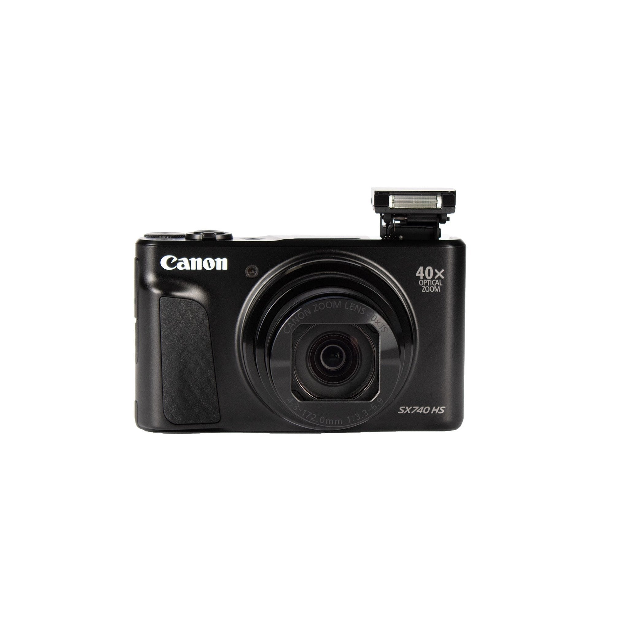 Canon PowerShot SX740 HS Camera Black 2955C001 + 64GB Card Base Bundle