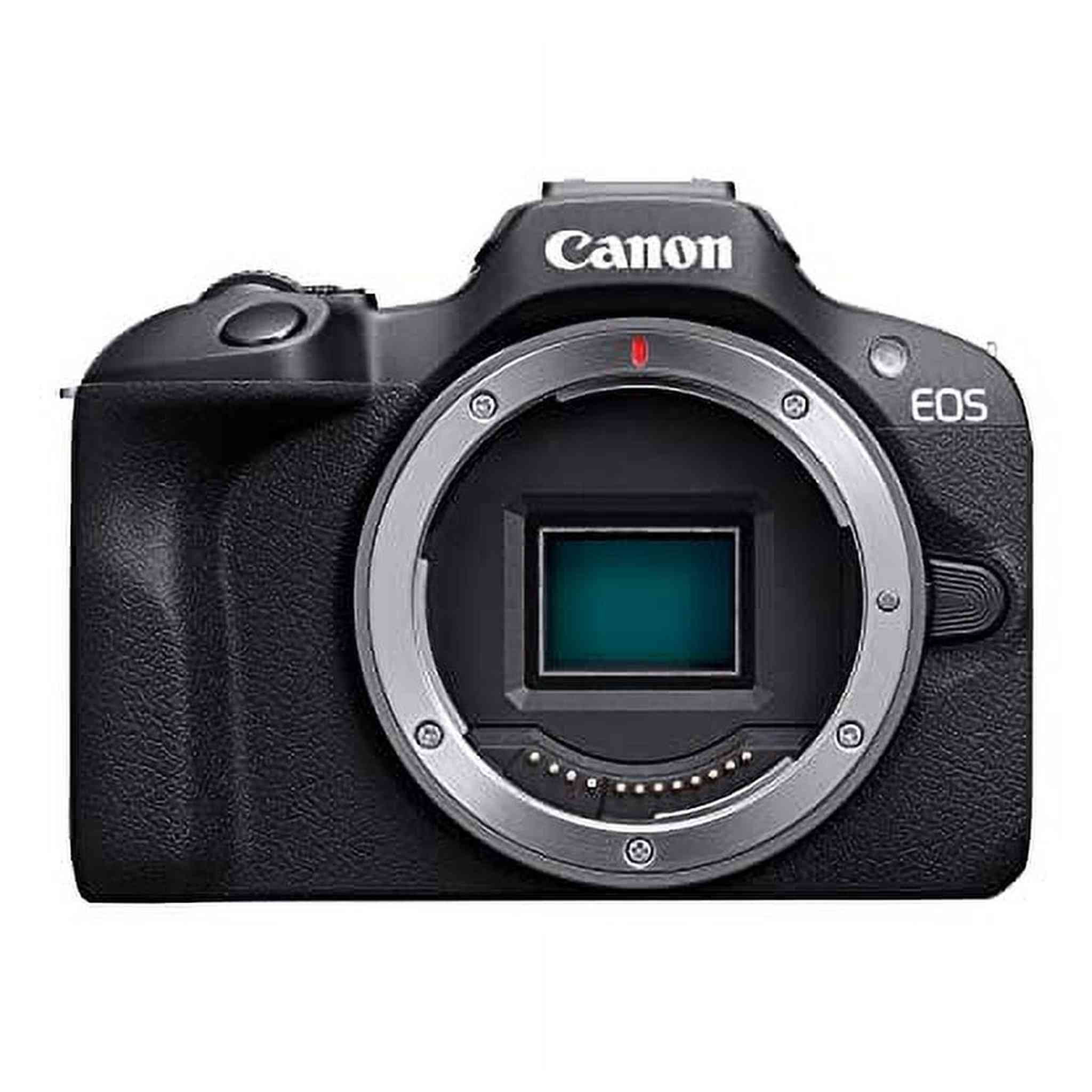 Canon EOS R100 Mirrorless Camera, RF Mount, 24.1 MP, DIGIC 8 Image Processor, Continuous Shooting, Eye Detection AF, Full HD Video, 4K, Small, Lightweight, Wi-Fi, Bluetooth, Content Creation - Reconditioned Canon