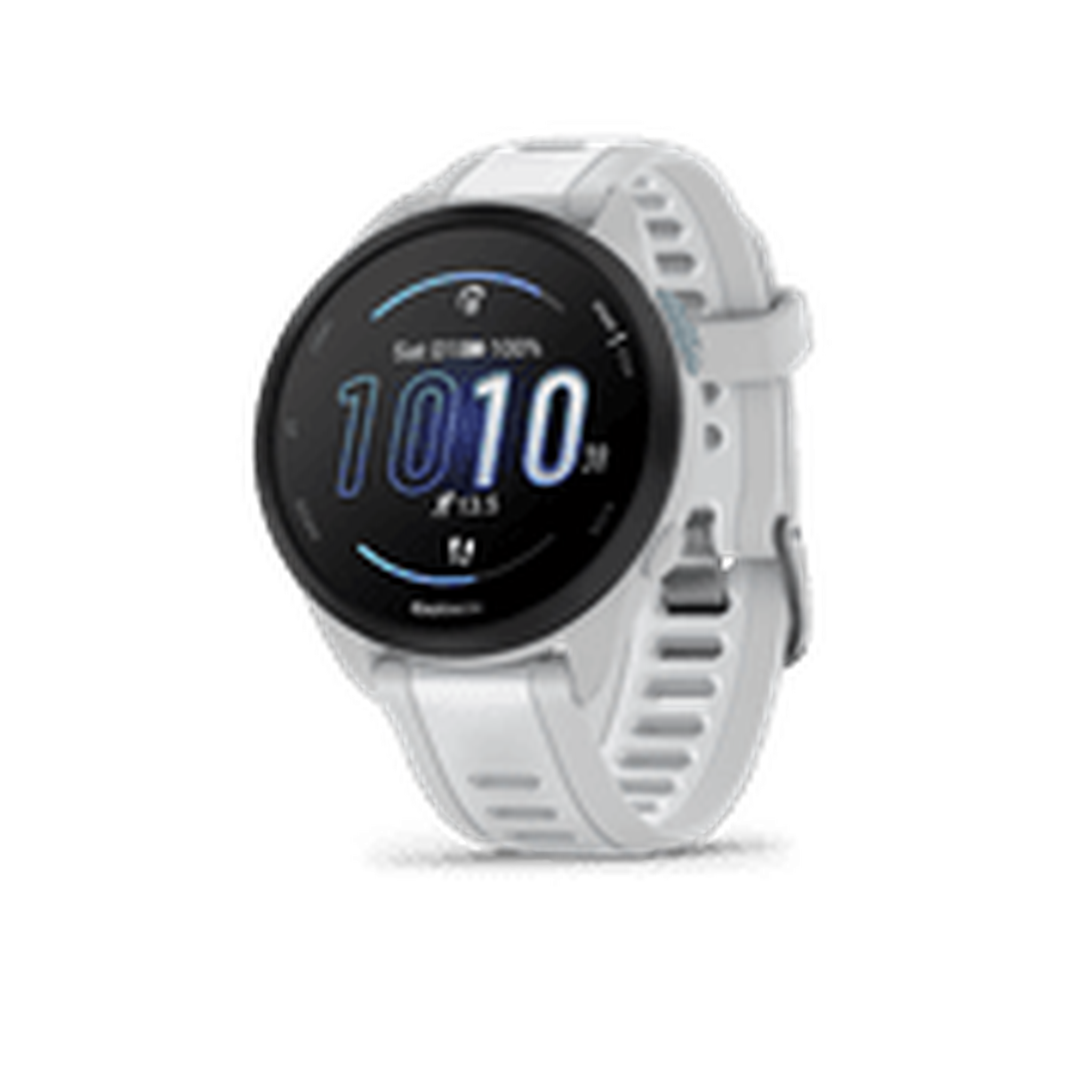 Garmin Forerunner 165, Running Smartwatch, Colorful AMOLED Display, Training Metrics and Recovery Insights, Whitestone