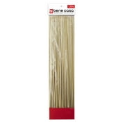 Bene Casa 100-Piece Bamboo Skewer Pack, 12in Bamboo Skewers, 100% Natural Bamboo, Eco-Friendly Skewers, Food Grade Skewers for Cooking