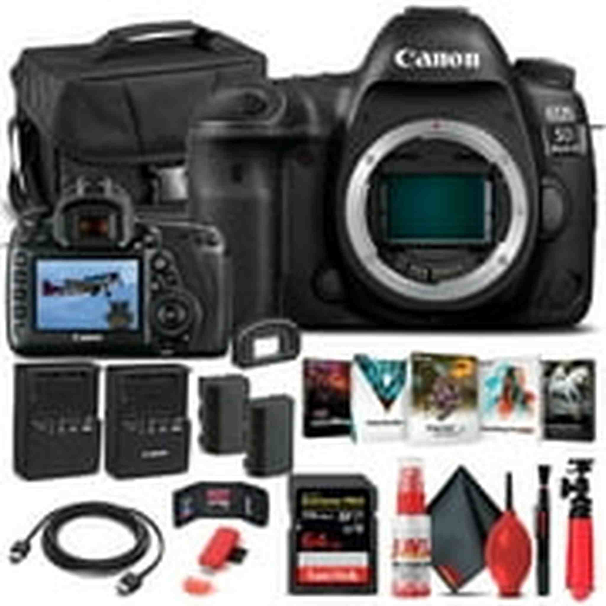 Canon EOS 5D Mark IV DSLR Camera Body Only 1483C002 - Basic Bundle