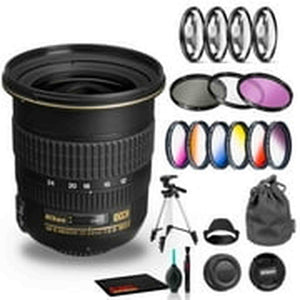 Nikon AF-S DX Zoom-NIKKOR 12-24mm f/4G IF-ED Lens Includes Filter Kits and Tripod Intl Model Bundle