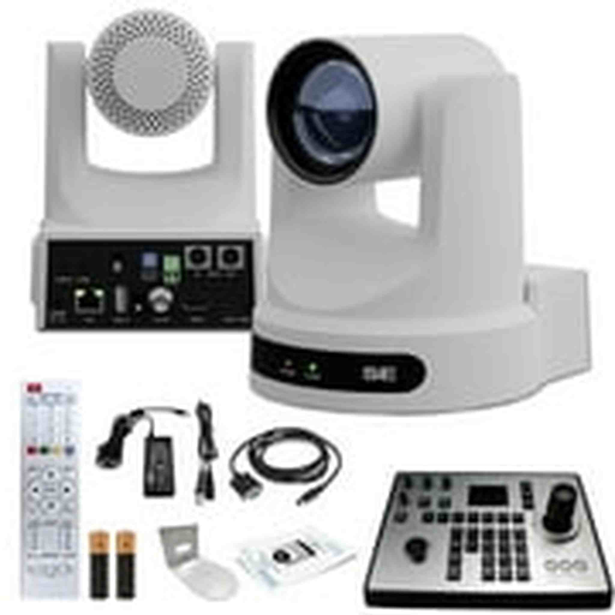 PTZOptics Move SE PTZ Camera with 20x Optical Zoom PT20X-SE-WH-G3 + PT-JOY-G4 Controller + Wall Mount PTZOptics