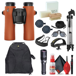 Swarovski 8x32 NL Pure Binoculars Burnt Orange with Deluxe Accessory Kit Swarovski