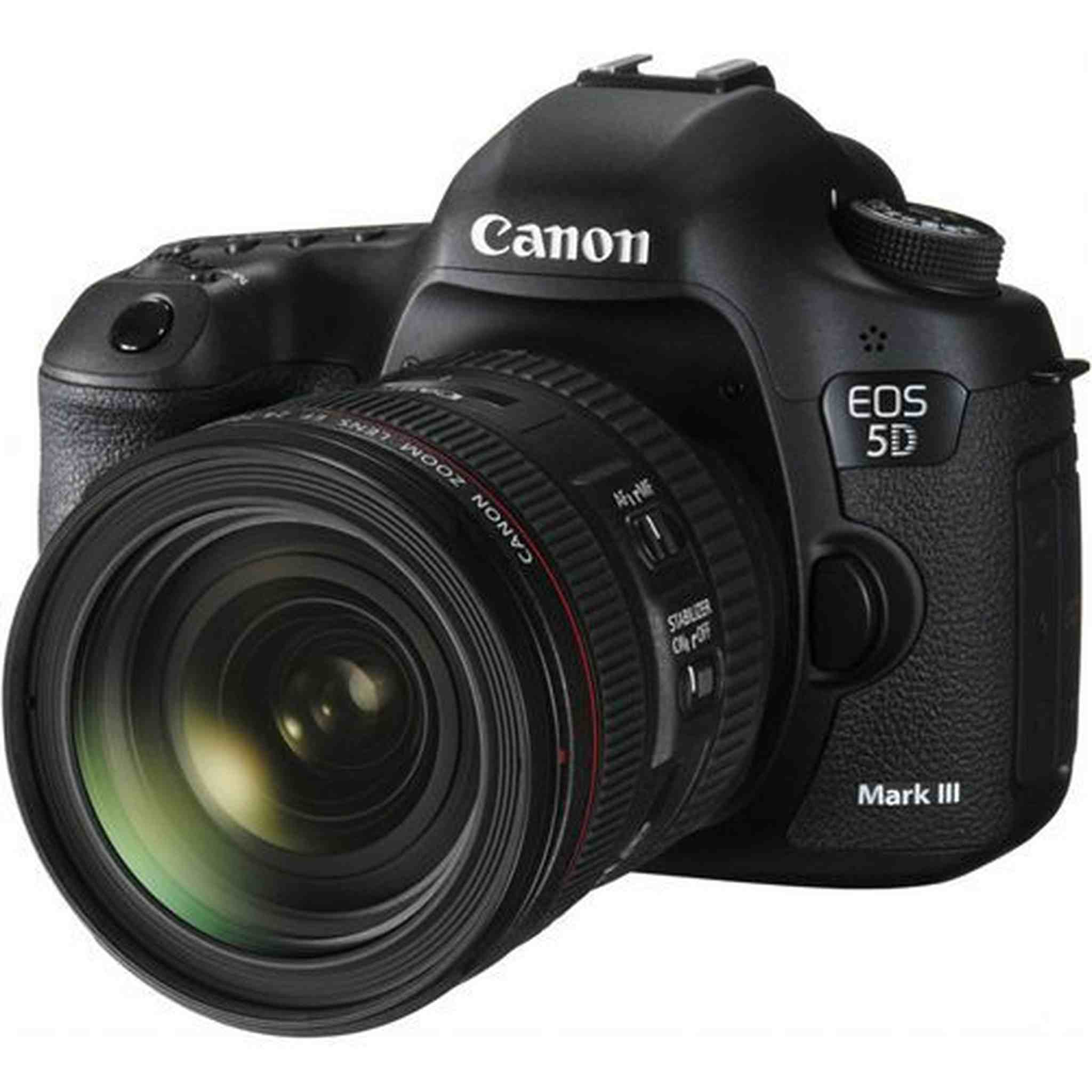 Canon EOS 5D Mark III 22.3 MP DSLR Camera + EF 24-70mm f/4 L IS Lens Kit Black Canon