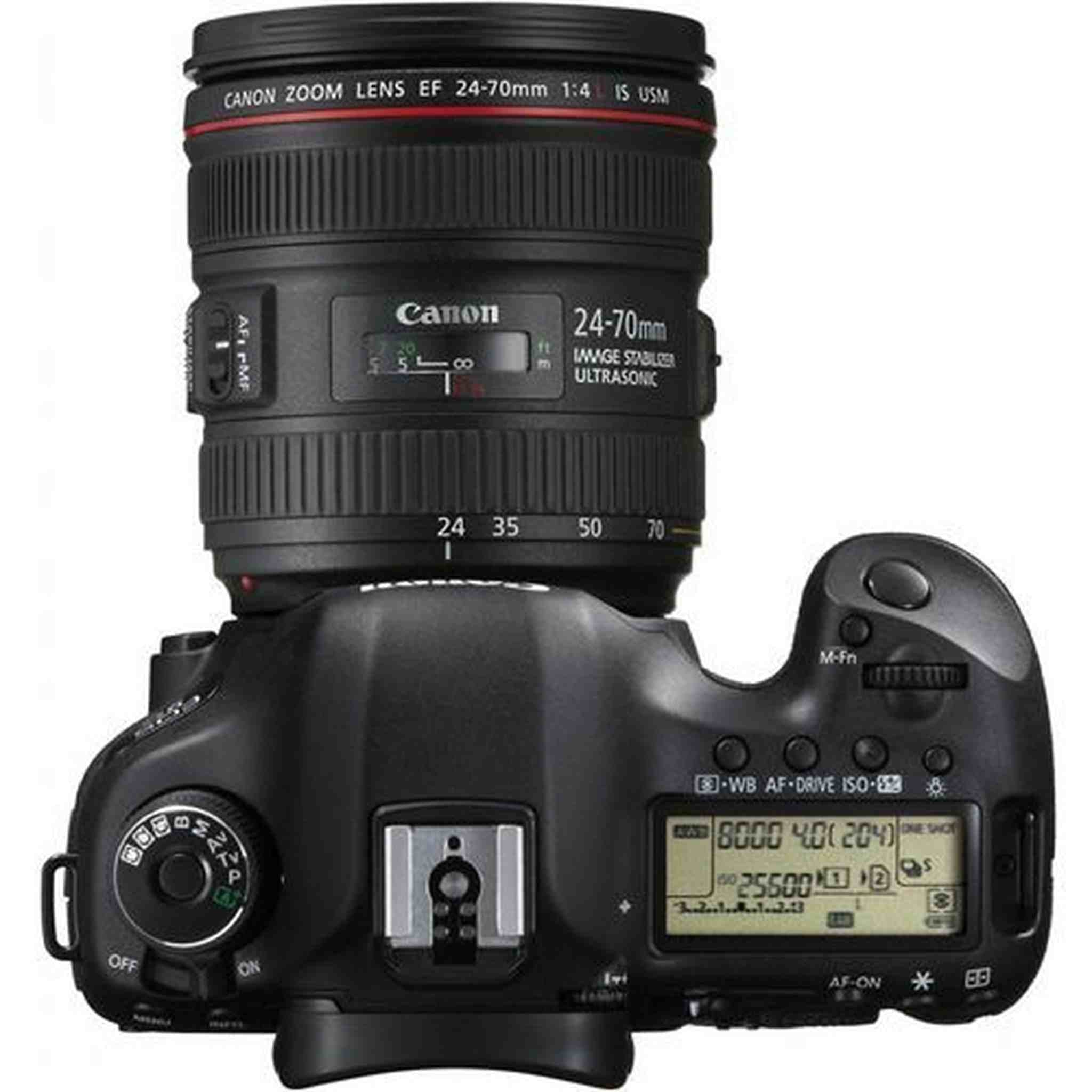 Canon EOS 5D Mark III 22.3 MP DSLR Camera + EF 24-70mm f/4 L IS Lens Kit Black Canon