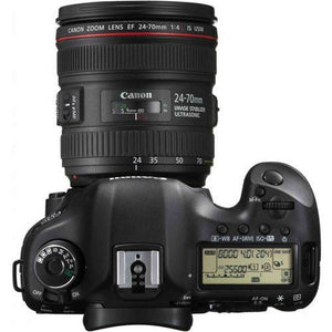 Canon EOS 5D Mark III 22.3 MP DSLR Camera + EF 24-70mm f/4 L IS Lens Kit Black Canon