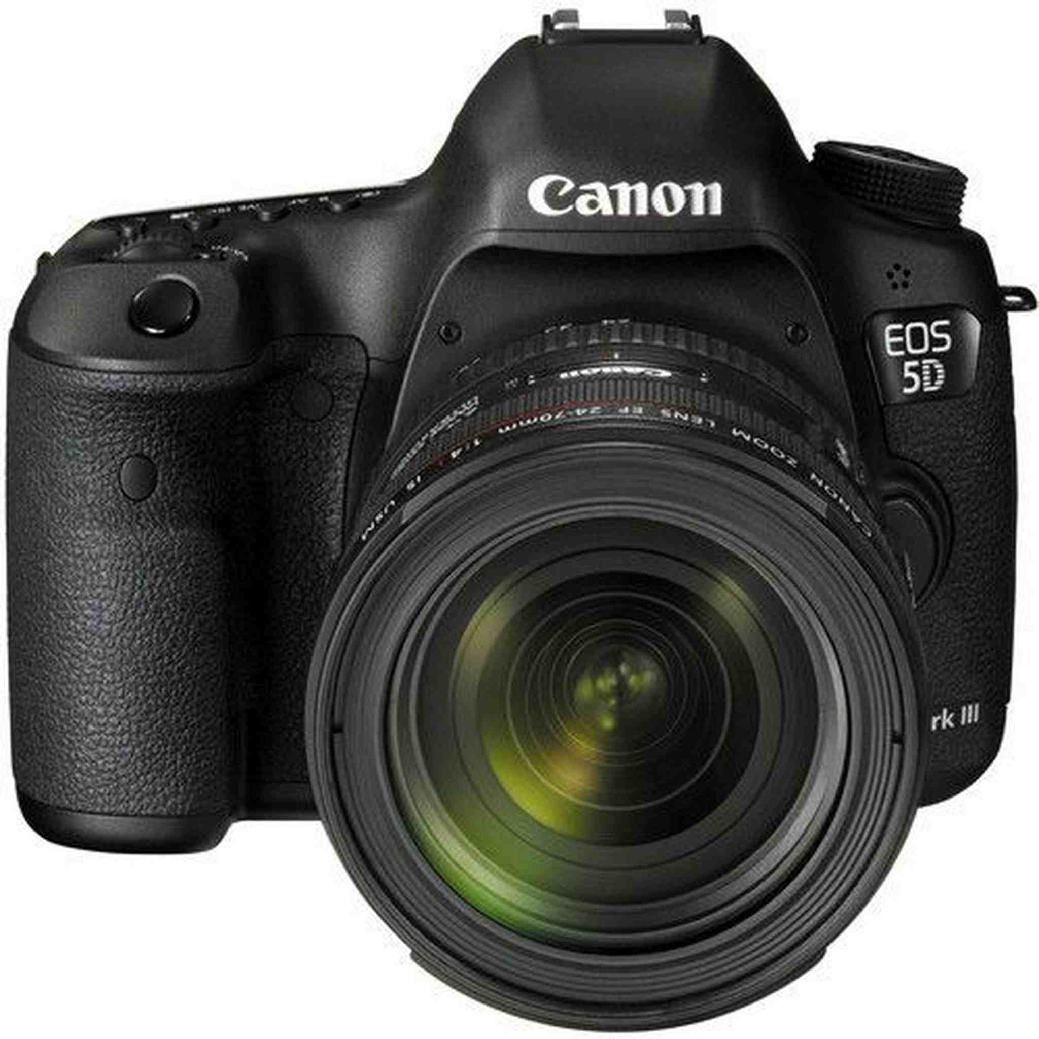 Canon EOS 5D Mark III 22.3 MP DSLR Camera + EF 24-70mm f/4 L IS Lens Kit Black Canon