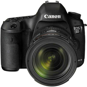 Canon EOS 5D Mark III 22.3 MP DSLR Camera + EF 24-70mm f/4 L IS Lens Kit Black Canon