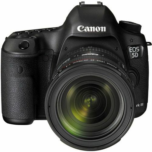 Canon EOS 5D Mark III 22.3 MP DSLR Camera + EF 24-70mm f/4 L IS Lens Kit Black
