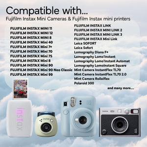 Fujifilm Instax Mini Instant Camera Film 200 Exposure + Cleaning Cloth