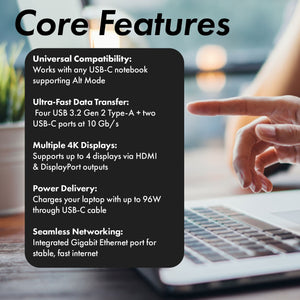 Dell Universal Dock UD22 USB-C Docking Station Bundle with Accessories