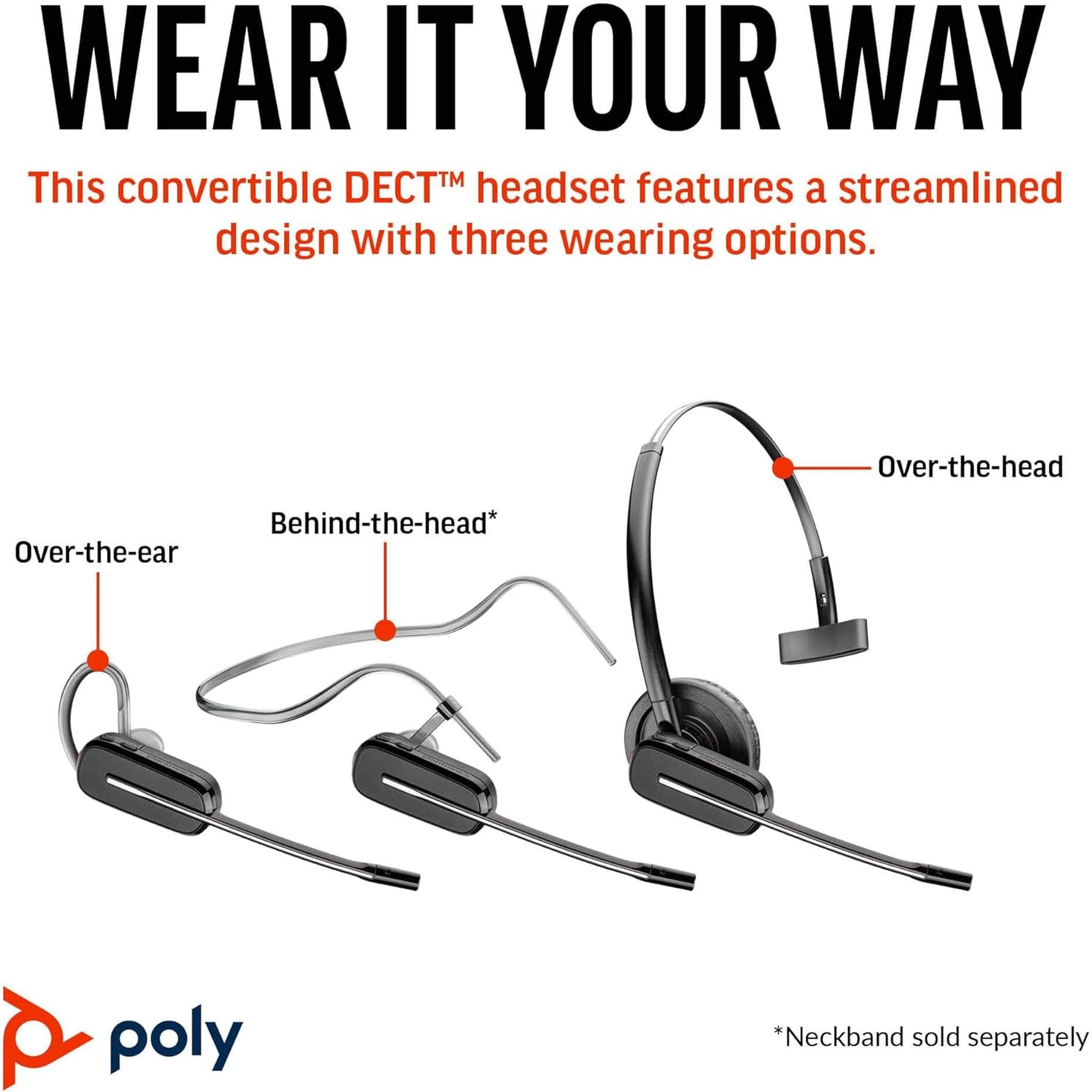 Poly CS540 Wireless Headset System Bundle