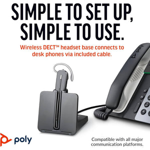 5x Poly CS540 Wireless Headset System Bundle