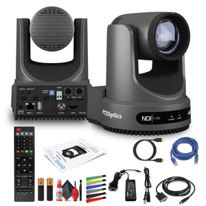 PTZOptics Move 4K PTZ Camera with 12x Zoom Gray PT12X-4K-GY-G3 PTZOptics