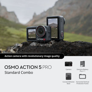 DJI Osmo Action 5 Pro Standard Combo - WaterProof Action Camera With 50-In-1 Action Kit