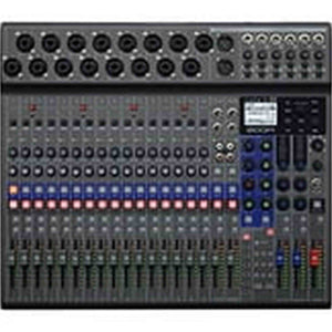 Zoom LiveTrak L-20 Digital Mixer & Multitrack Recorder, 20-Input/ 22-Channel SD Card Recorder, 22-in/4-out USB Audio Interface, 6 Customizable Outputs, Wireless iOS Control