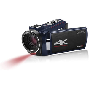 Minolta MN4K25NV 4K Ultra HD 30 MP Night Vision Camcorder Blue , MN4K25NV-W-BL Minolta